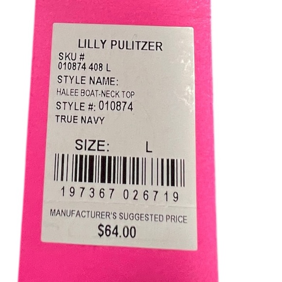 Lilly Pulitzer Halee Boatneck Top - Size Large - Picture 10 of 10